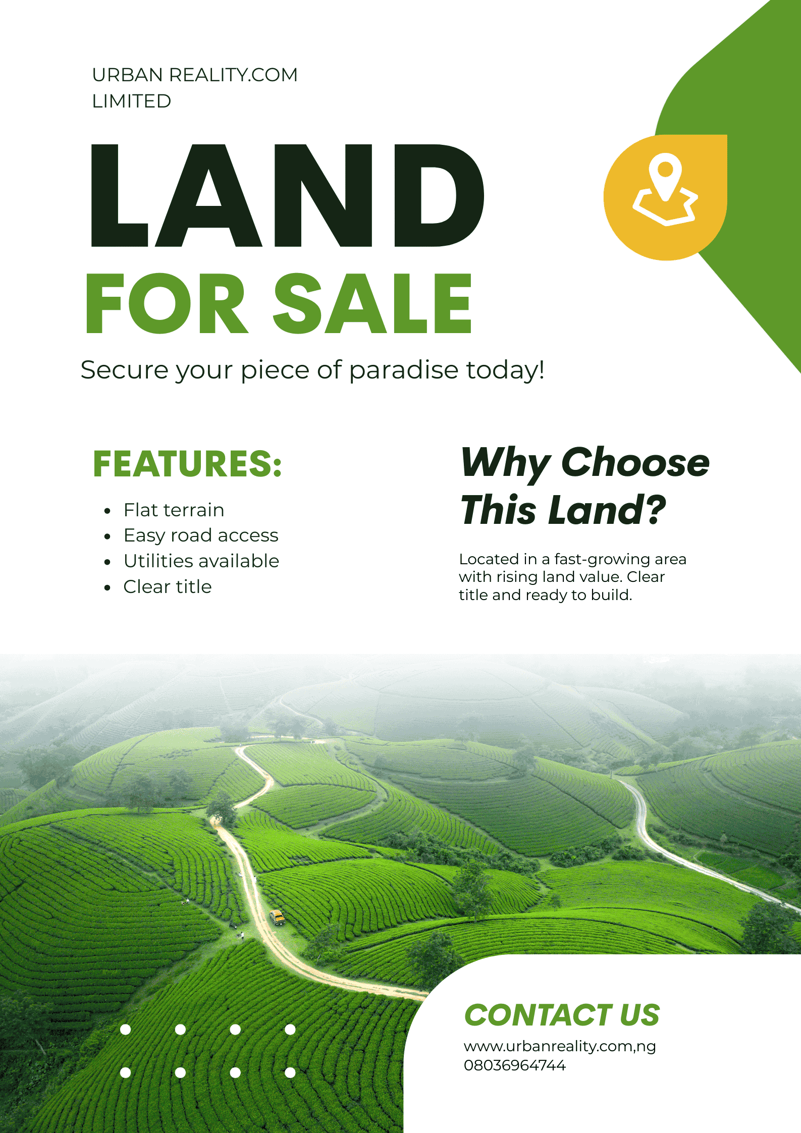 Registered land for sale in Abuja